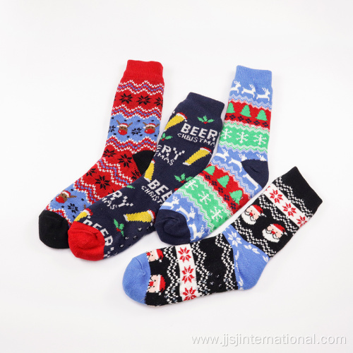 zodiac red christmas socks